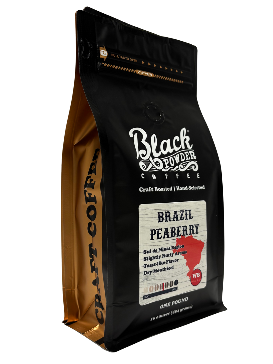 BLACK PEARLSブラックパールズ サタン炭治郎 甘露寺 BIGハピー 他 Brazil Peaberry | Medium Roast | Black Powder Coffee