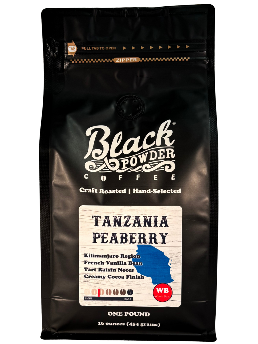 Tanzania Peaberry Coffee | Medium Roast – Black Powder Coffee
