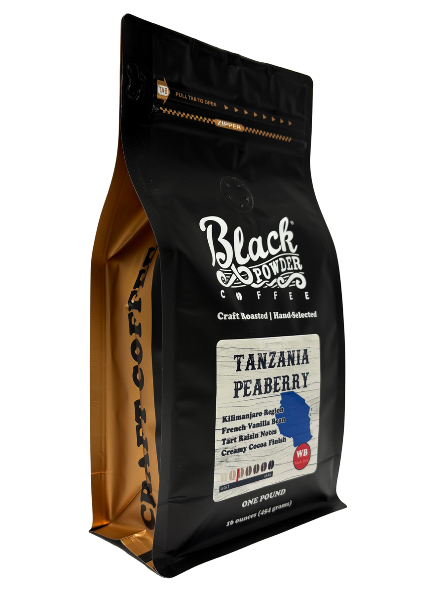 Tanzania Peaberry Coffee | Medium Roast – Black Powder Coffee