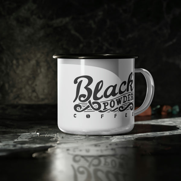 White Camp Mug | Black Powder Coffee 12oz