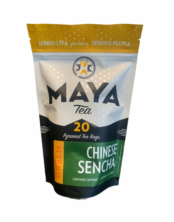 Chinese Sencha | Maya Tea | 20 Pyramid Green Tea Bags