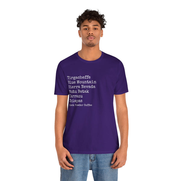 Coffee Region T-shirt | Black Powder Coffee