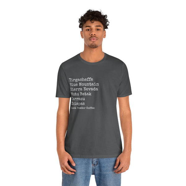 Coffee Region T-shirt | Black Powder Coffee