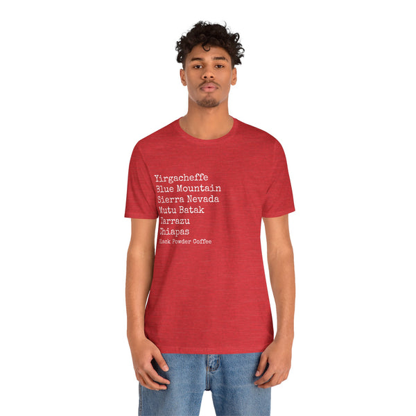 Coffee Region T-shirt | Black Powder Coffee