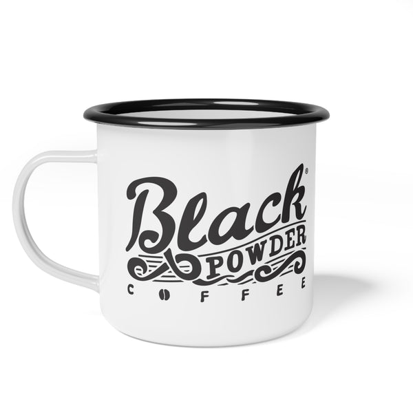 White Camp Mug | Black Powder Coffee 12oz