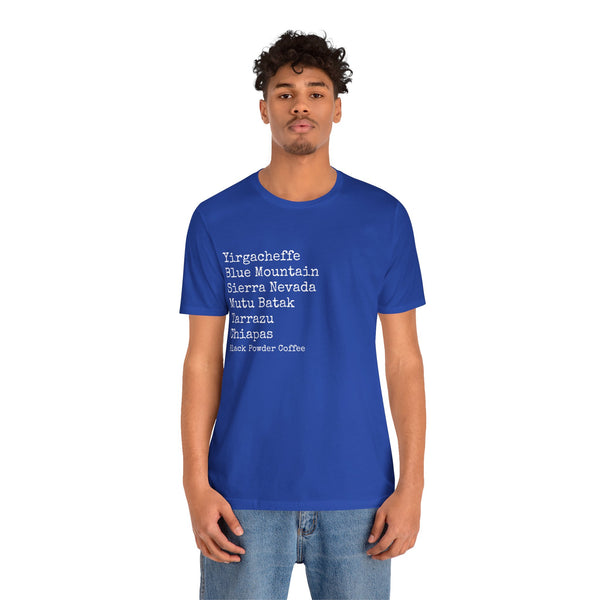Coffee Region T-shirt | Black Powder Coffee