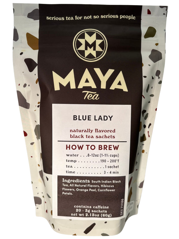 Blue Lady | Maya Tea | 20 Pyramid White Tea Bags