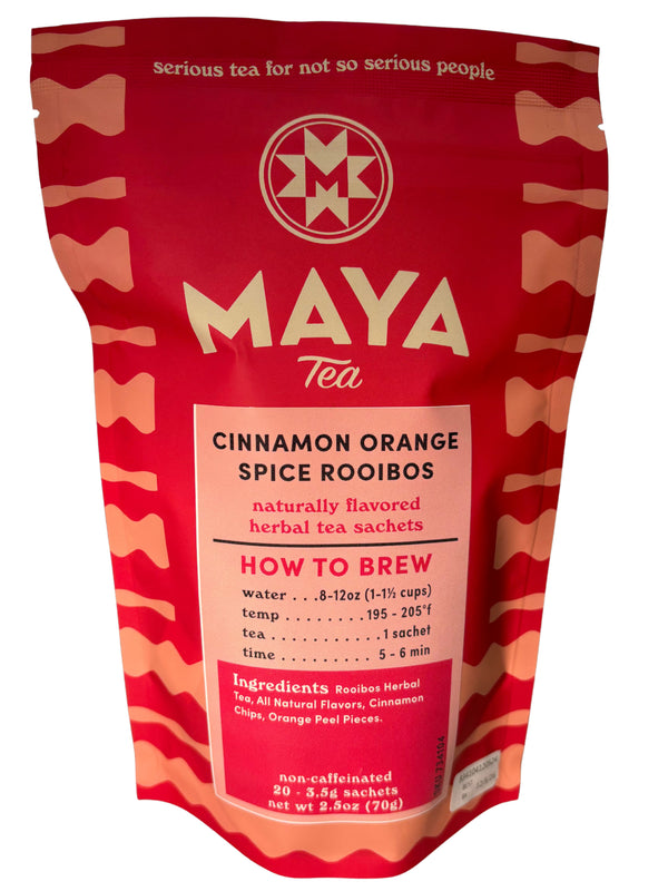 Cinnamon Orange Spice | Maya Tea | 20 Pyramid Herbal Tea Bags