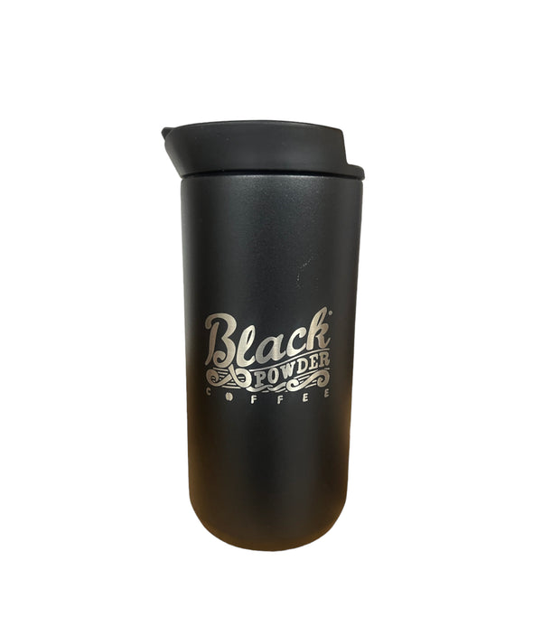 Ethoz Minimalist 12oz Travel Mugs | Black Powder Coffee