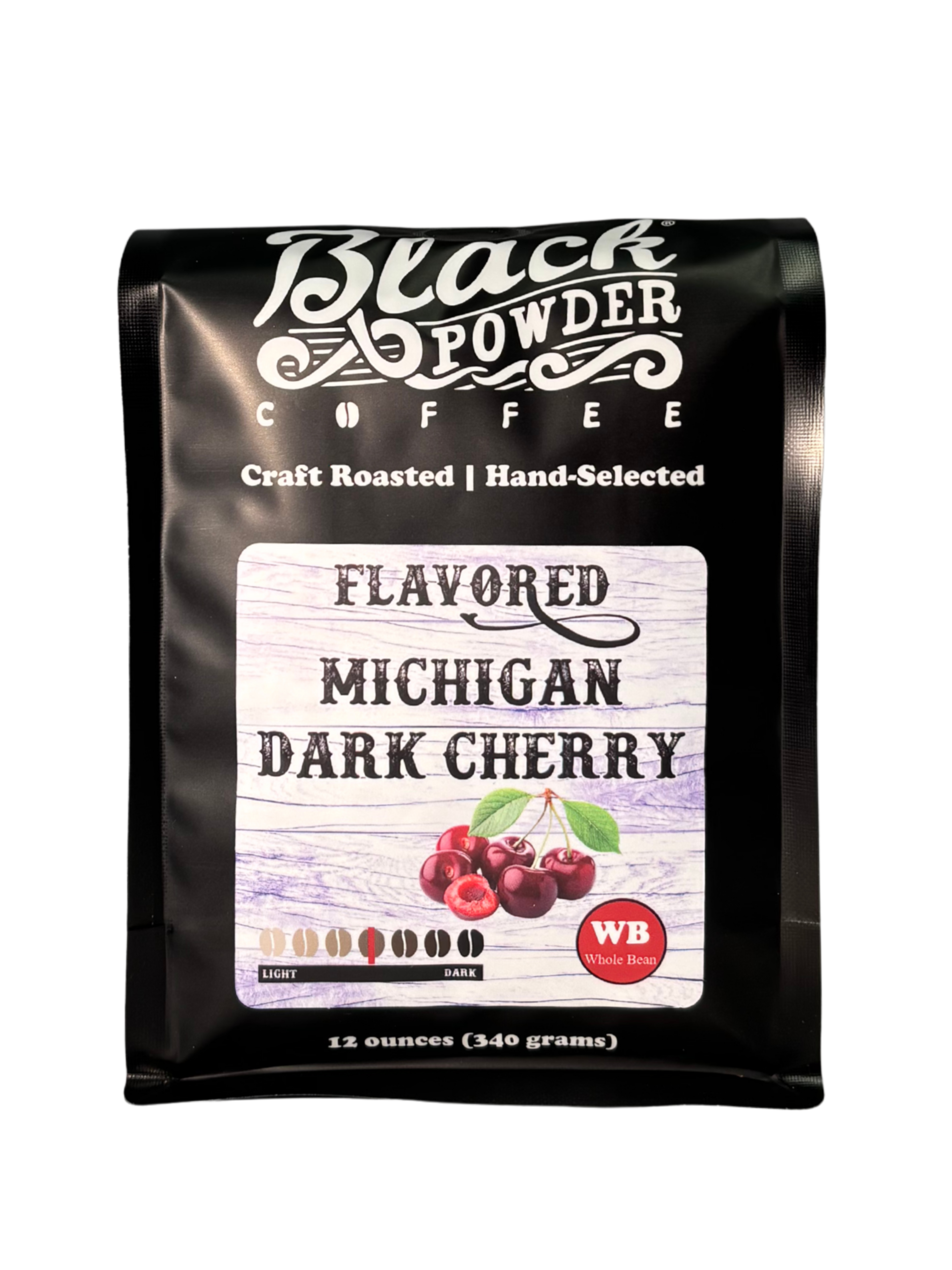 Michigan Black Cherry Flavored | Black Powder Coffee