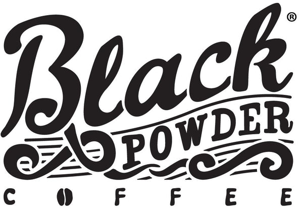 Black Powder Coffee registered trademark. Woman owned and family operated business. Local, regional, National coffee. Best Coffee..