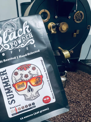 juicy notes of berries and citrus in our light roast summer blend coffee