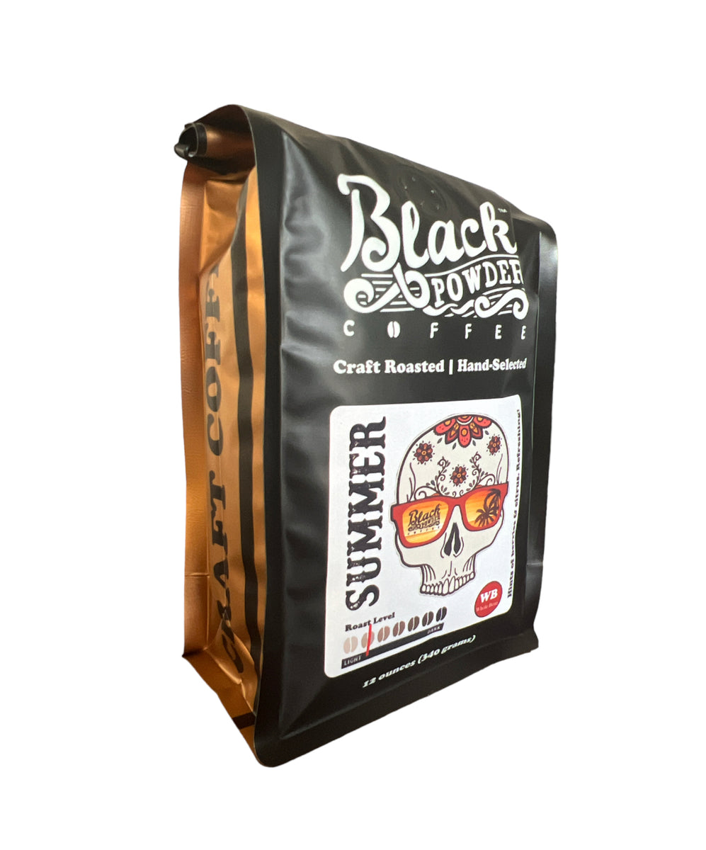 Summer Blend Natural Light Roast Coffee Black Powder Coffee