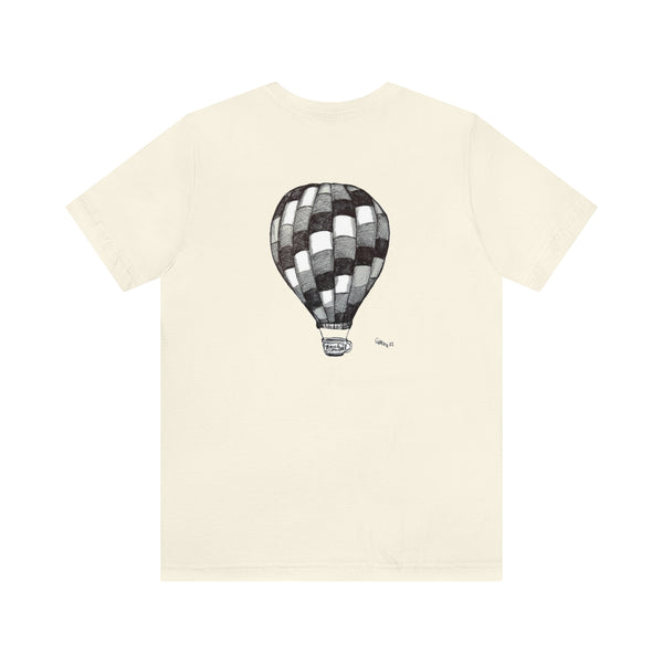 Carolina BalloonFest T Shirt | Black Powder Coffee Cup Balloon Design By Chella