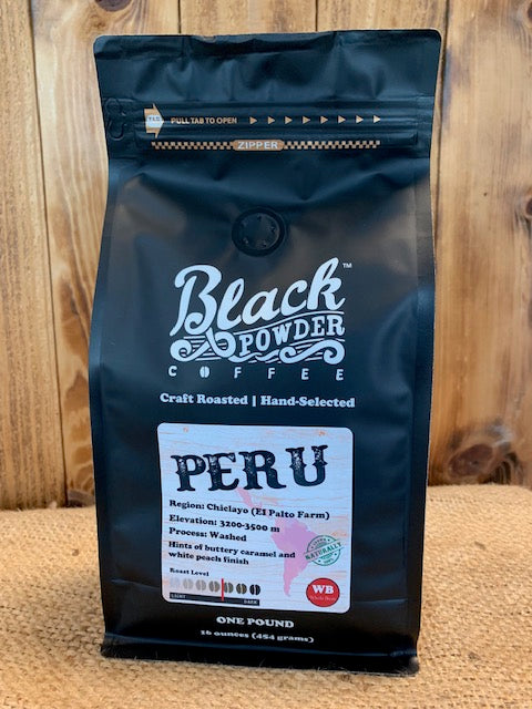 Organic Peru fairly traded Craft Roasted Coffee