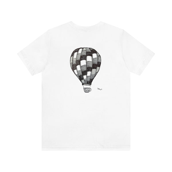 Carolina BalloonFest T Shirt | Black Powder Coffee Cup Balloon Design By Chella