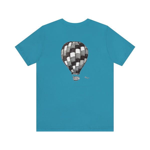 Carolina BalloonFest T Shirt | Black Powder Coffee Cup Balloon Design By Chella