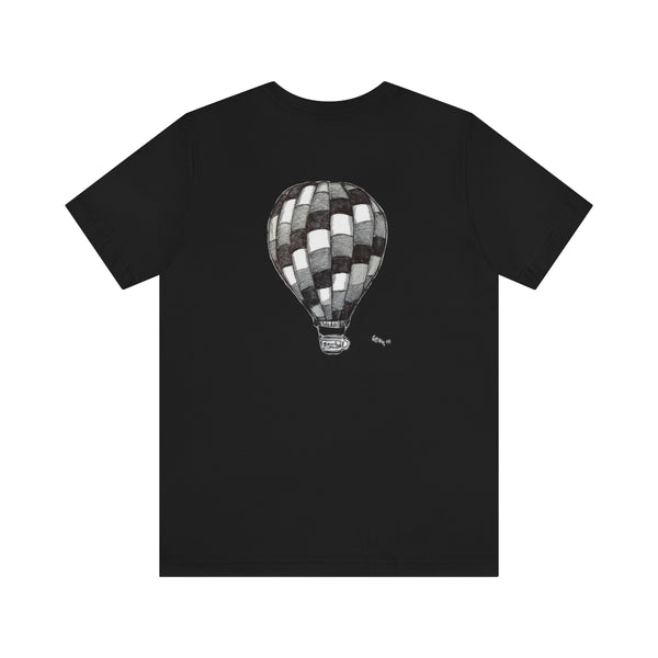 Carolina BalloonFest T Shirt | Black Powder Coffee Cup Balloon Design By Chella