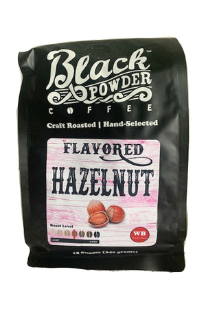 Hazelnut flavored fresh roasted coffee