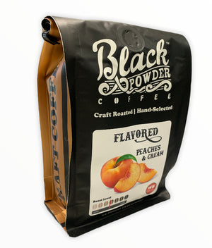 Peaches and cream flavored coffee