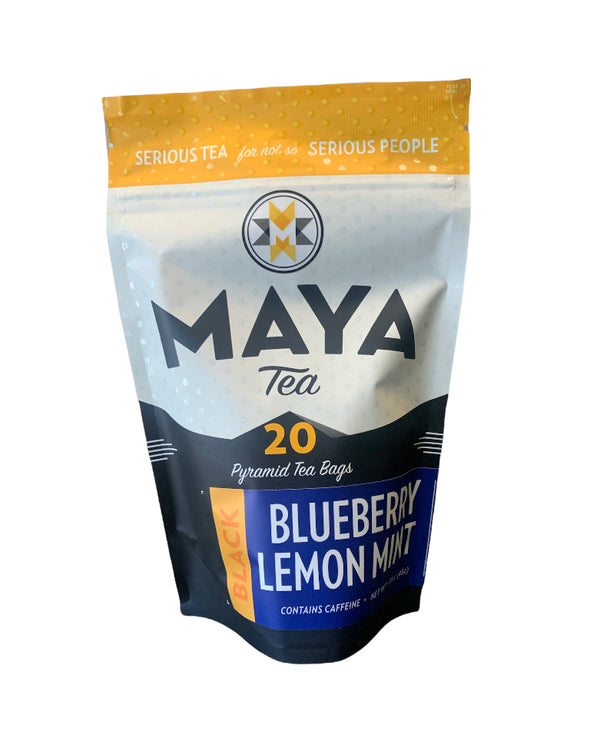 Blueberry Lemon Mint | Maya Tea | 20 Pyramid White Tea Bags