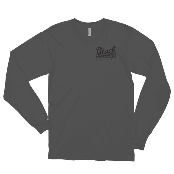 Black Powder Coffee Logo Long sleeve t-shirt